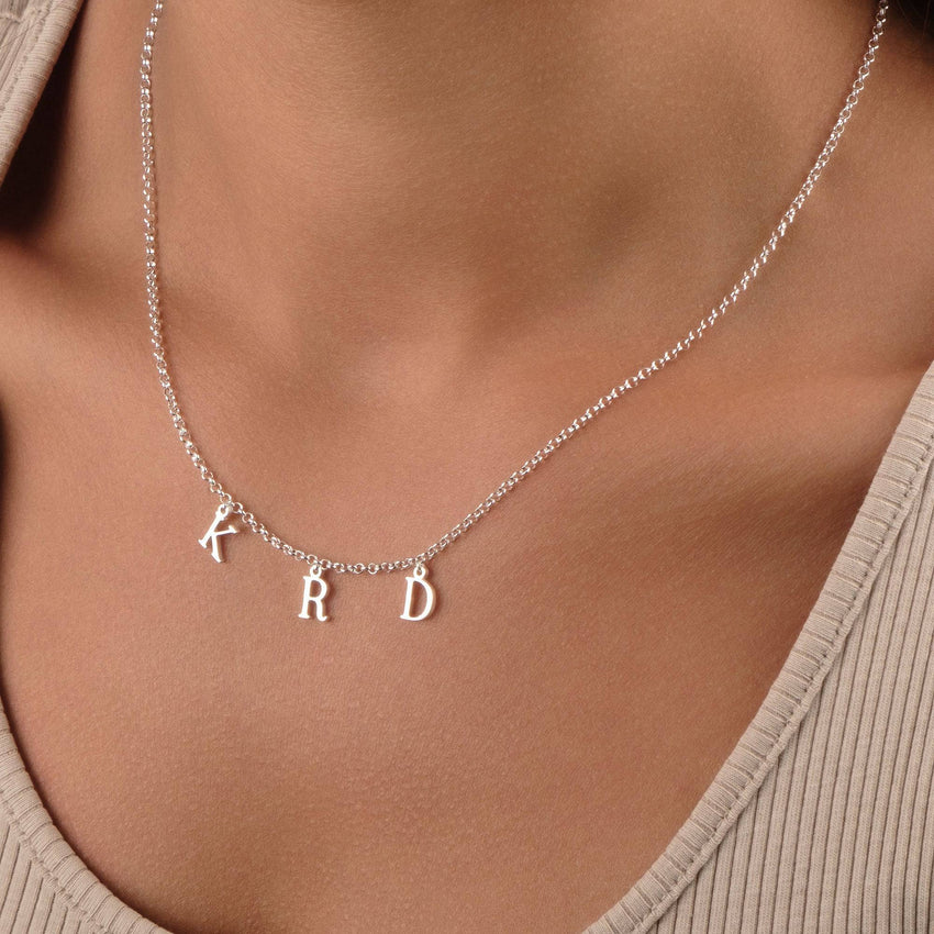 18ct 3 Letter Initial Necklace