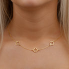 Multi Clover Necklace by G&M gigi Necklaces