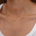 Multi Clover Necklace by G&M gigi Necklaces