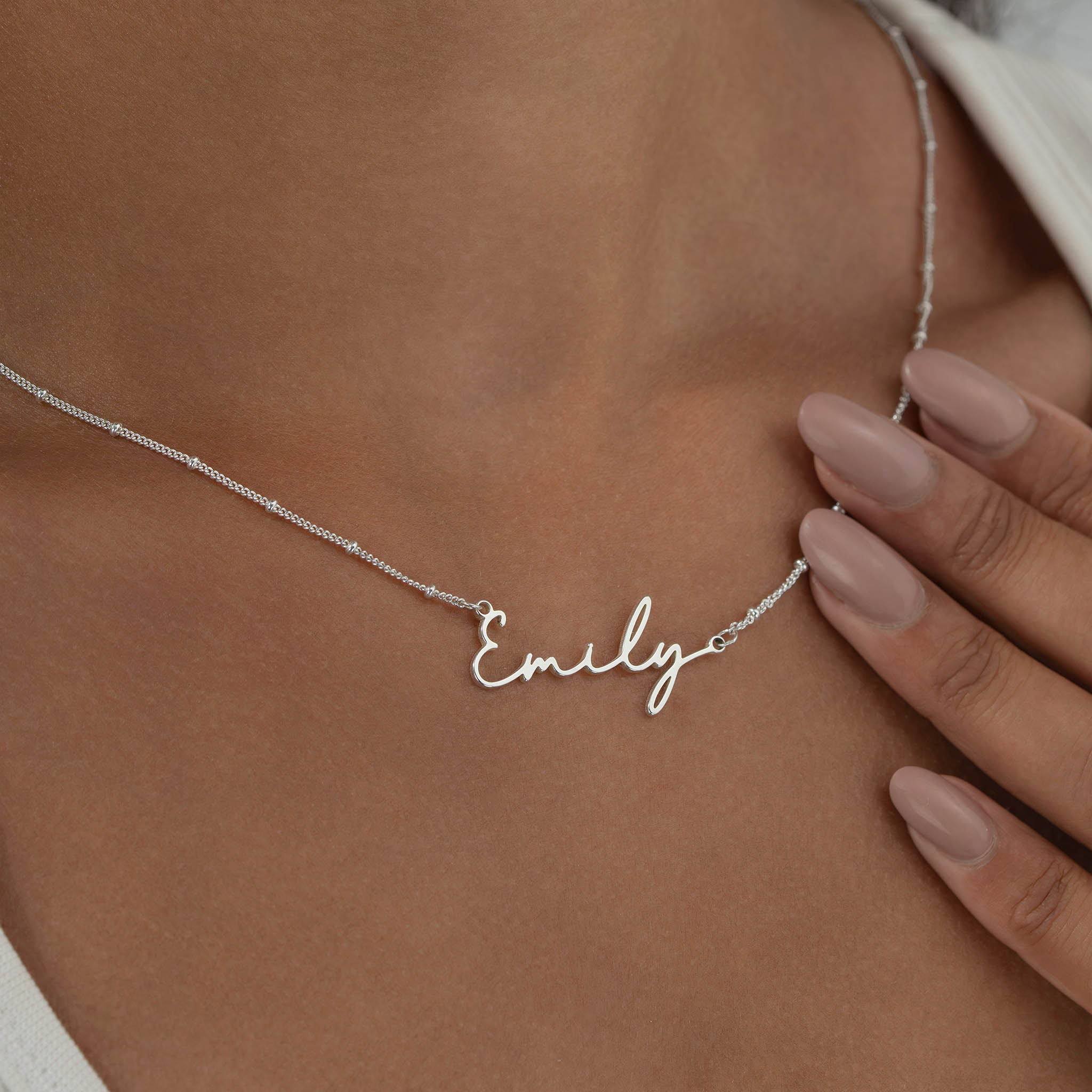 Custom Name Necklace – Gold, Silver & Vermeil 18k gold plated custom name necklace gold