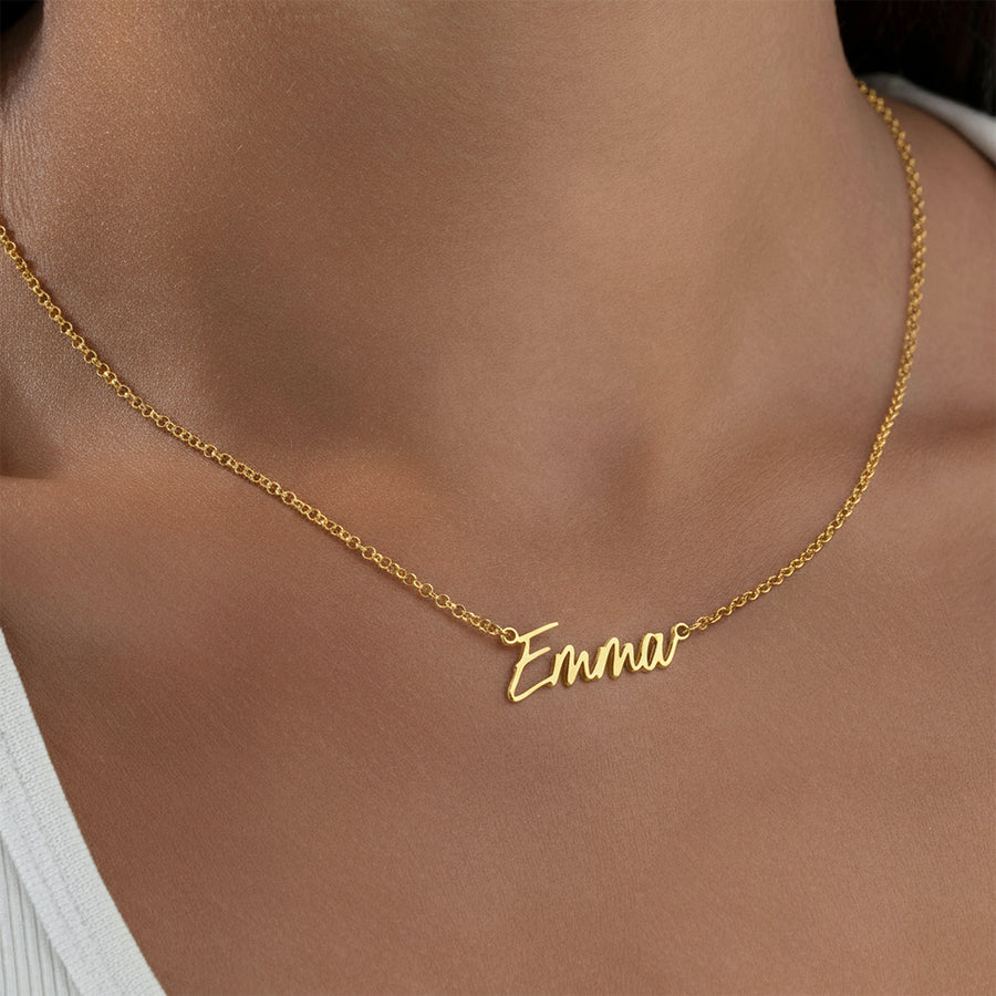 Personalised Name Necklace 18k gold plated custom jewellery custom necklace