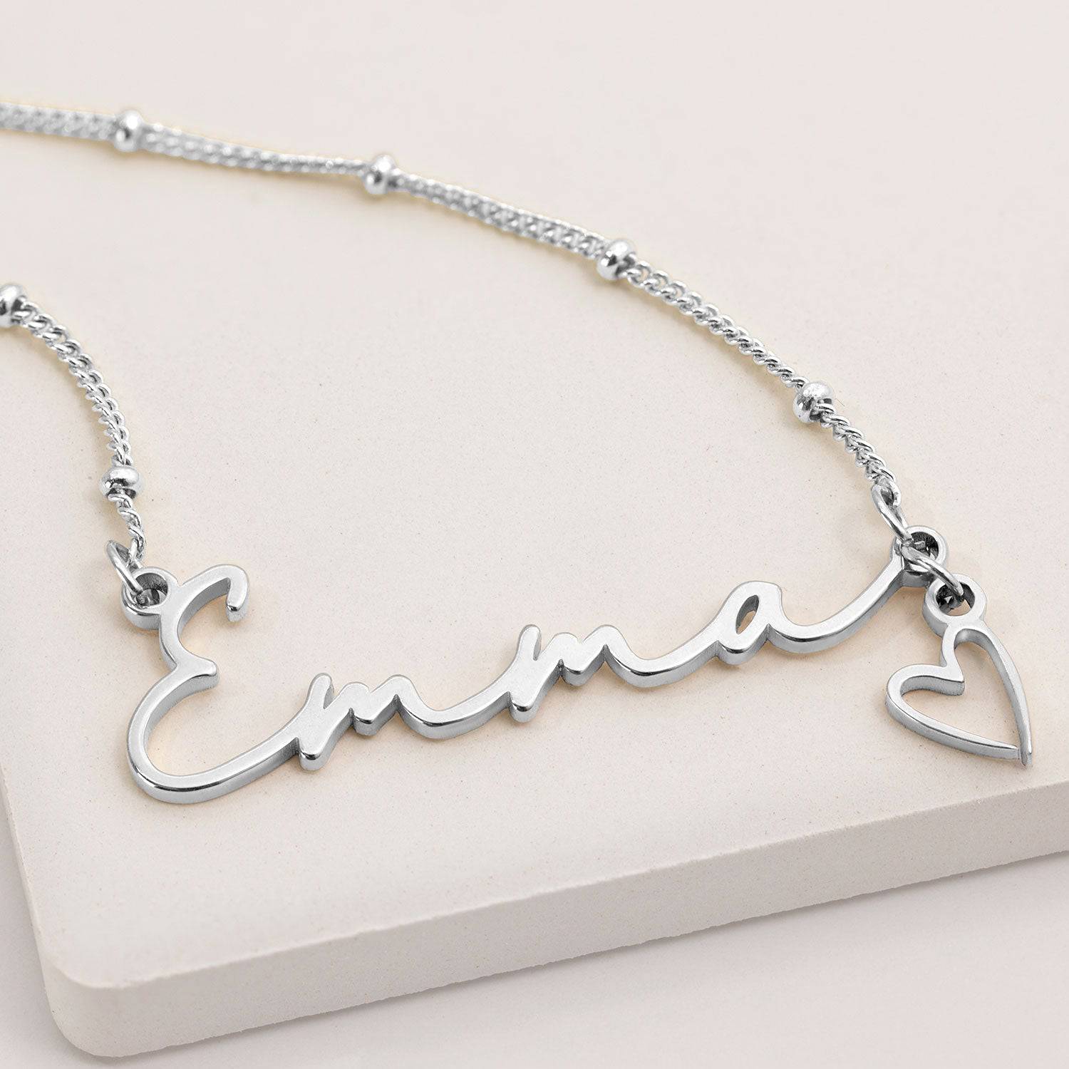 Name Necklace & Charm - HeyBigDay