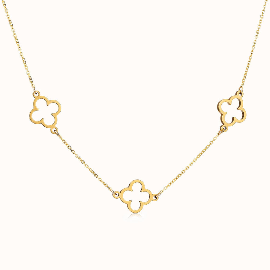 Multi Clover Necklace by G&M gigi Necklaces
