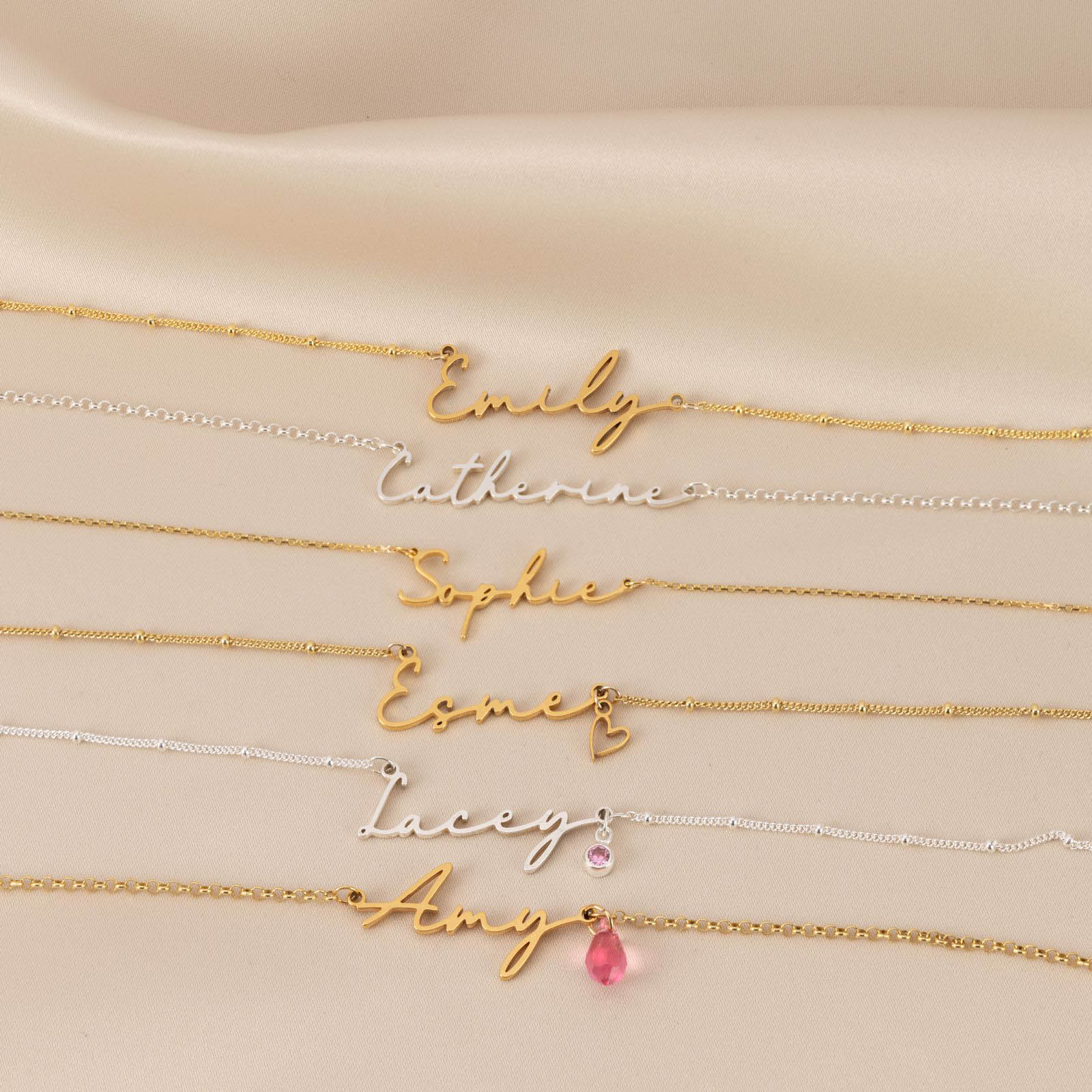 Personalised Name Necklace birthday gift gold necklace name necklace