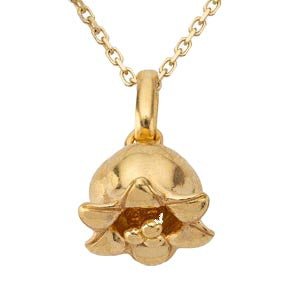 Gold - May Lily of the Valley & Hawthorn Pendant addon