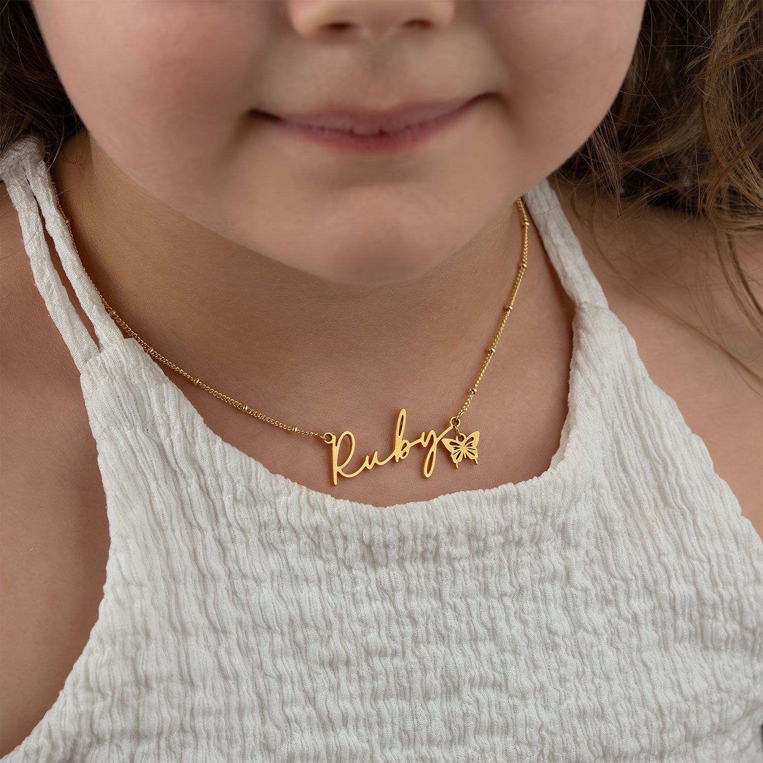 Personalised Kids Necklace - Ruby - HeyBigDay
