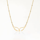 Angel Wings Necklace 18k gold plated angel Gift