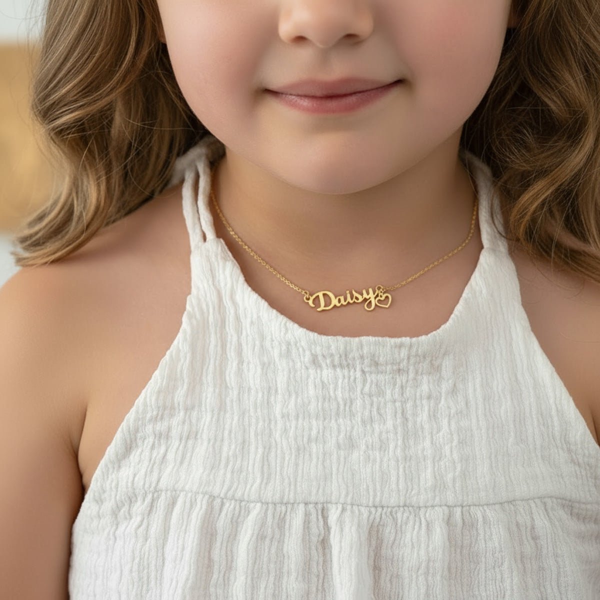 Sending Some Sparkle Kids Name Necklace children gift box kids