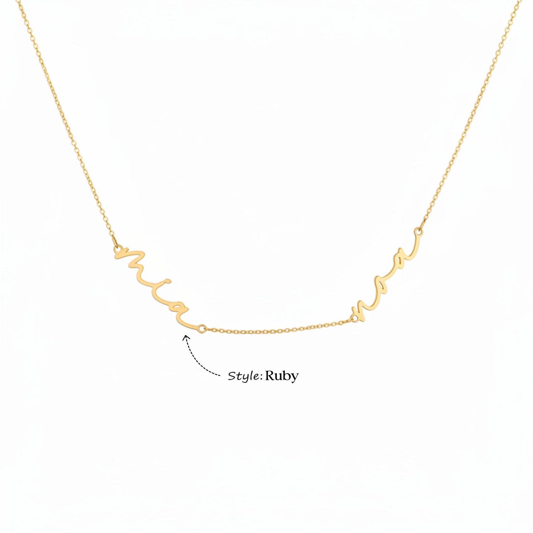 Kids Double Name Necklace children kids kids necklace