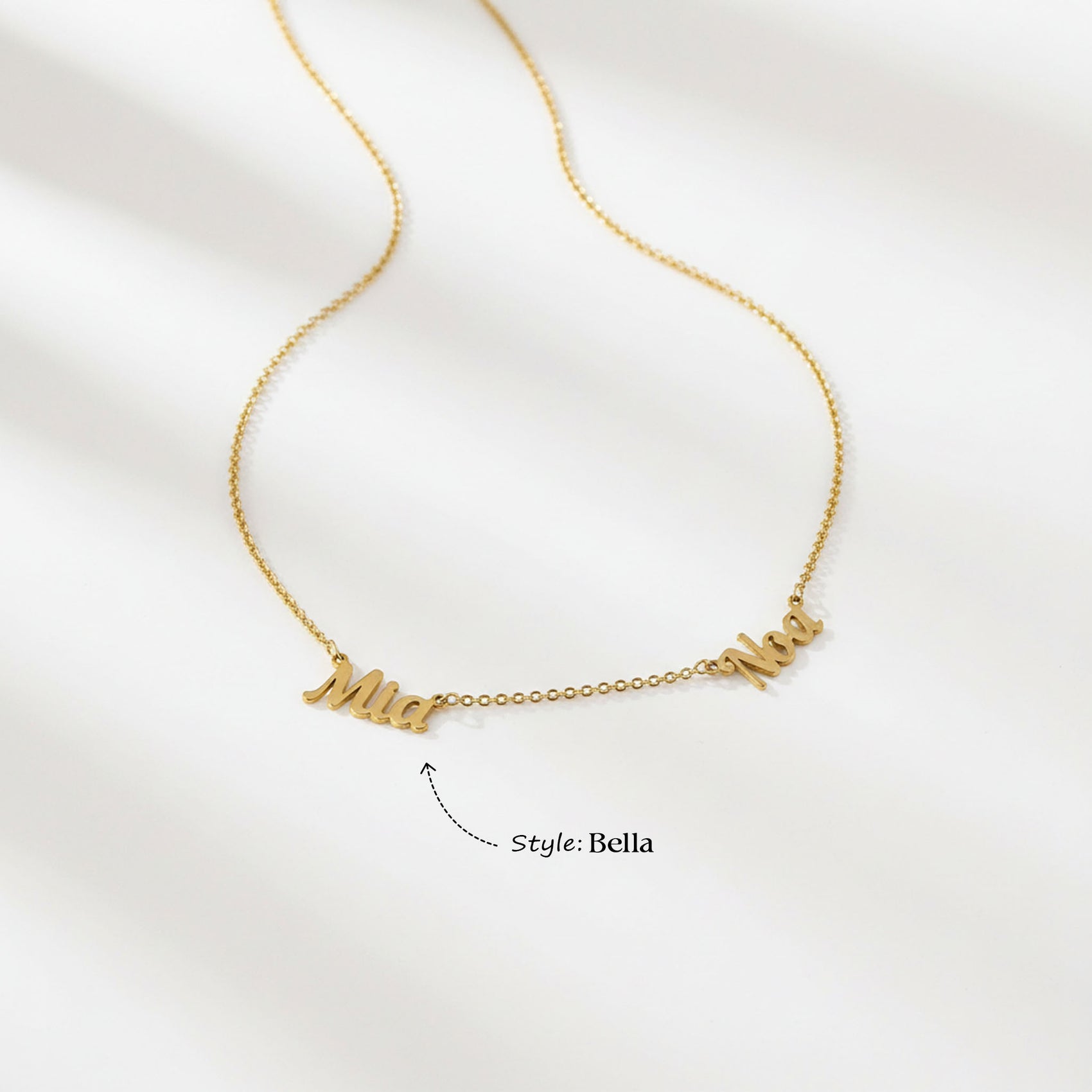 Kids Double Name Necklace children kids kids necklace