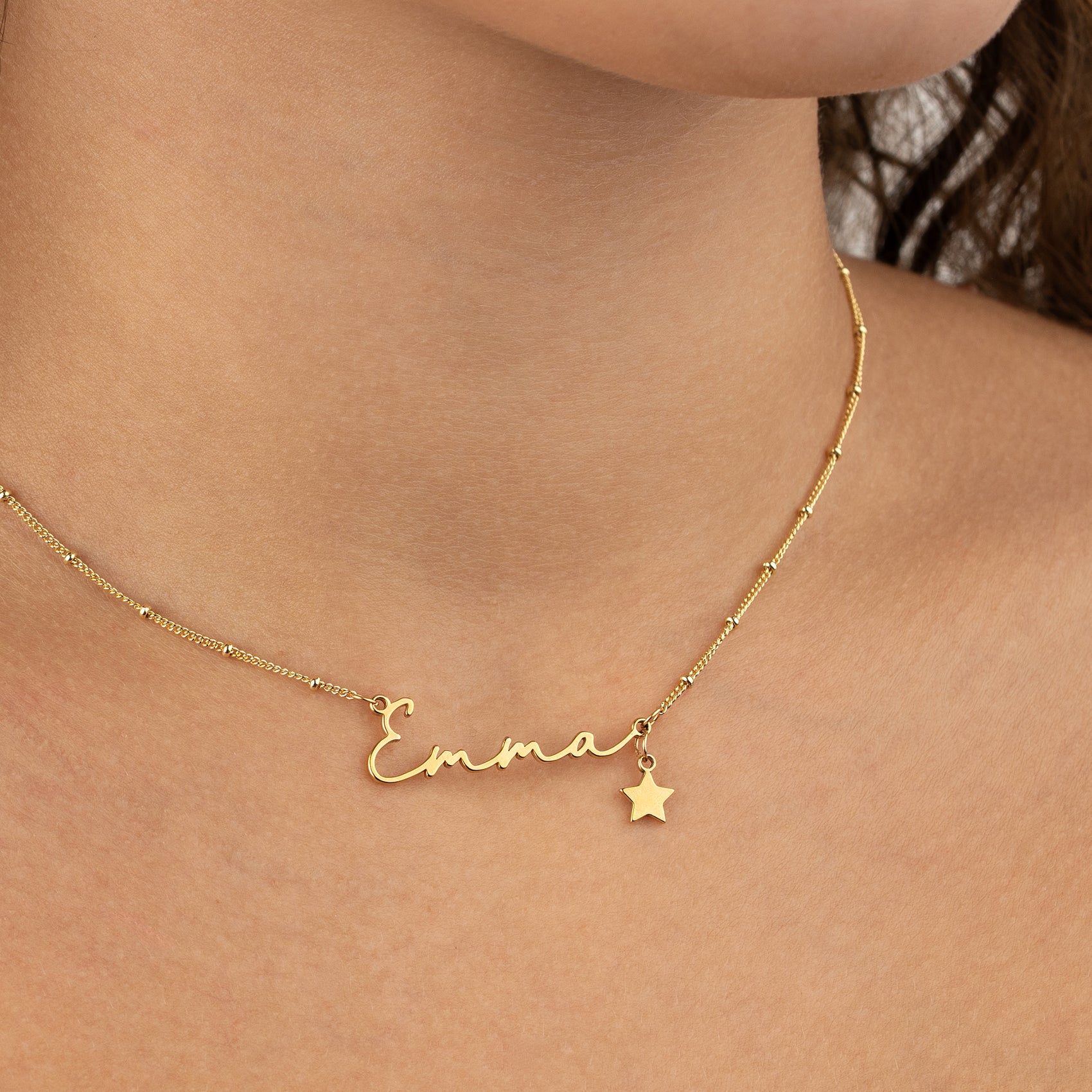 Layered Set of 2 Personalised Name Necklaces