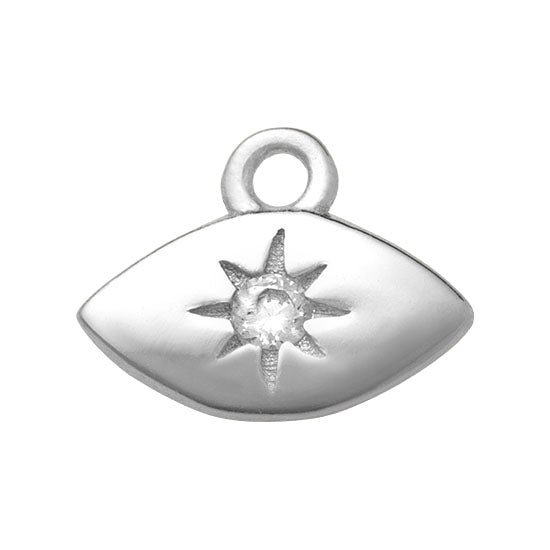 Silver Evil Eye Premium Charm addon
