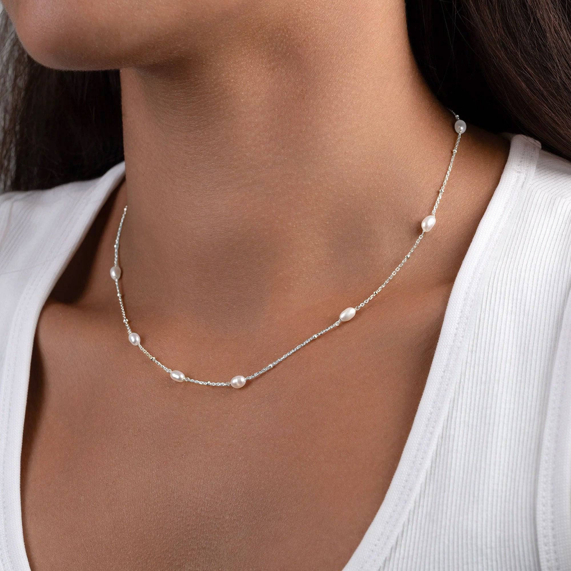 Freshwater Pearl Beaded Necklace pearl pearl necklace