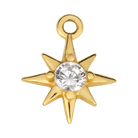 Gold Cubic Zirconia Star Charm addon