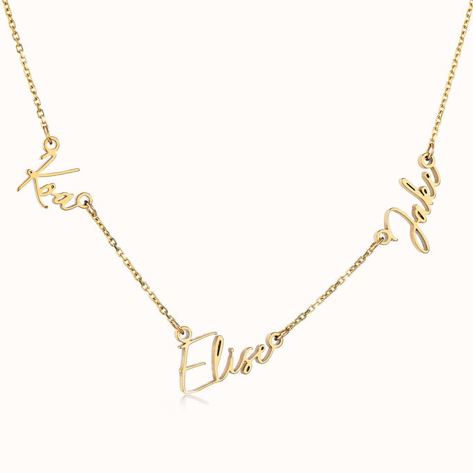 Multi Name Necklace by G&M gigi Necklaces