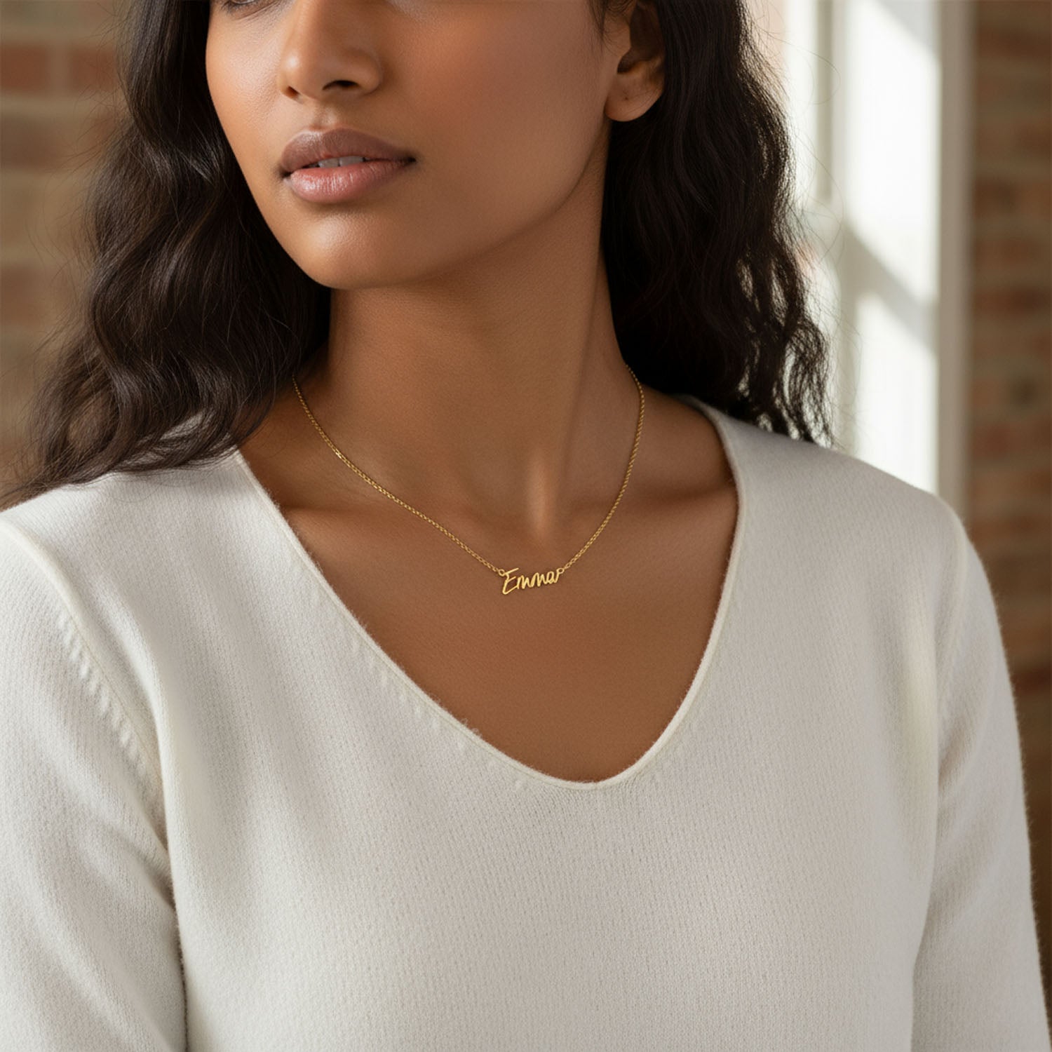 Personalised Name Necklace 18k gold plated custom jewellery custom necklace