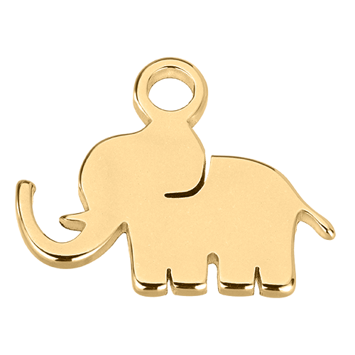 Gold Lucky Elephant Pendant addon