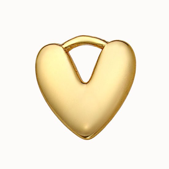 Gold Puffy Heart Charm addon