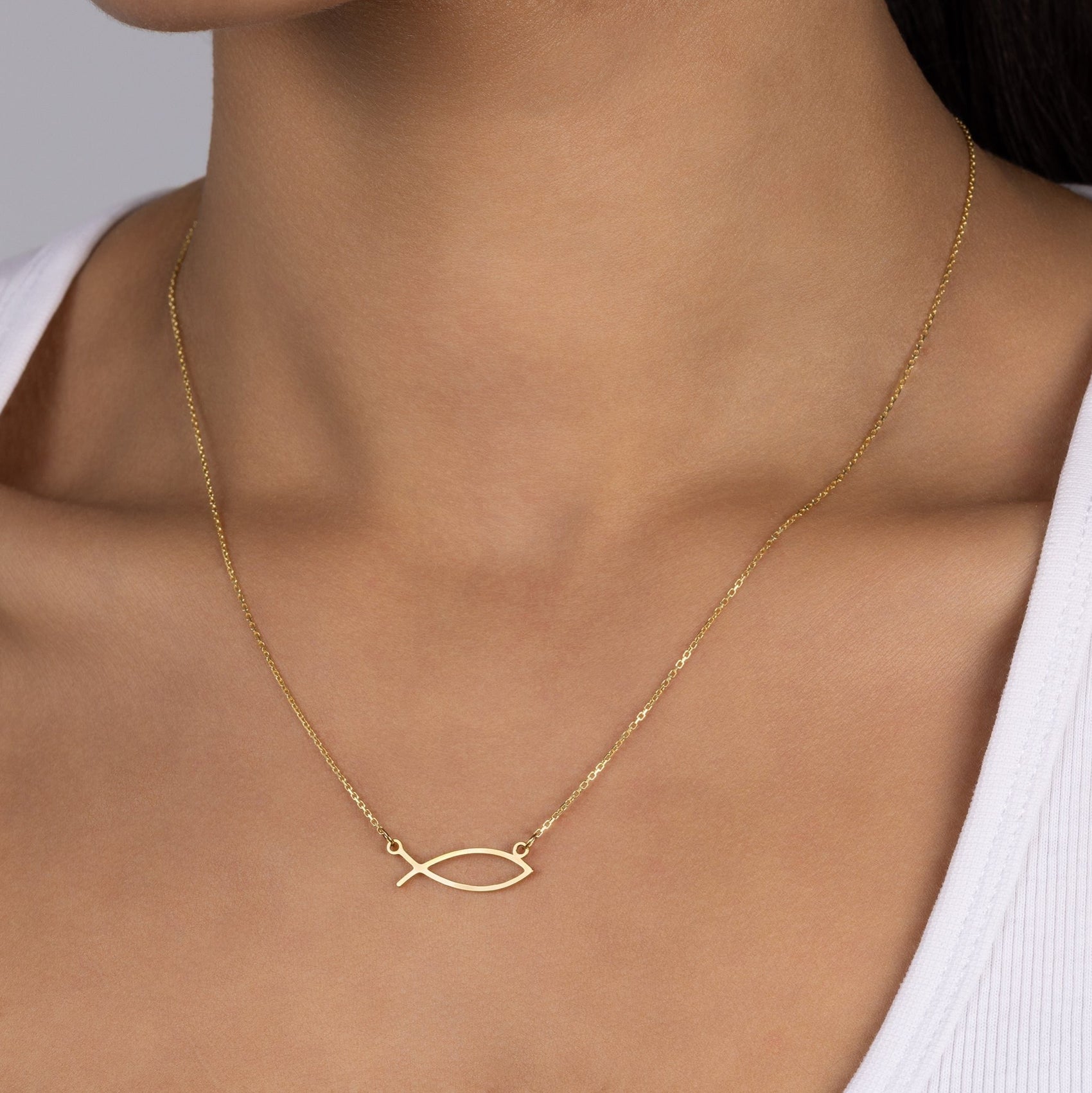 Ichthys Fish Necklace Gift jewellery personalised