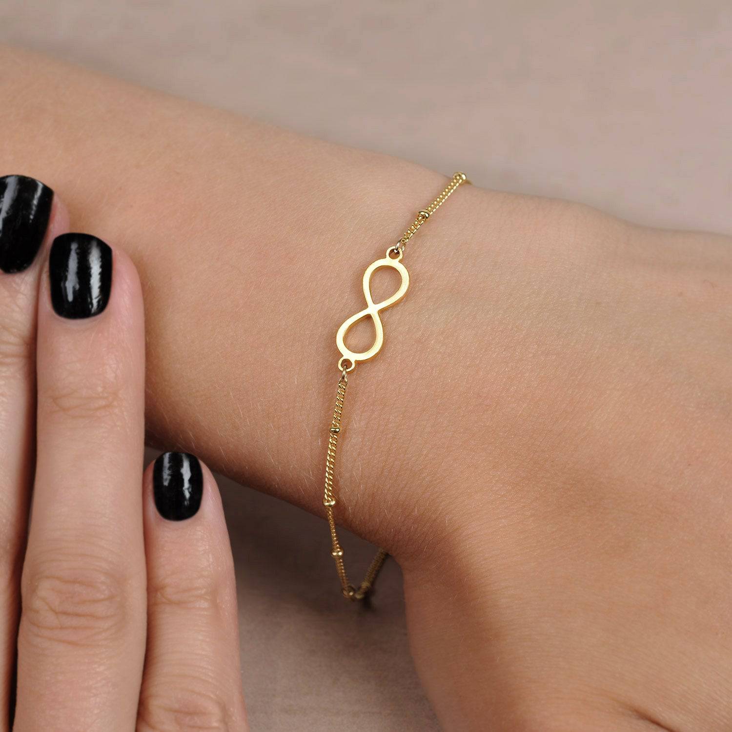 Infinity Symbol Bracelet 18k gold plated Gift jewellery