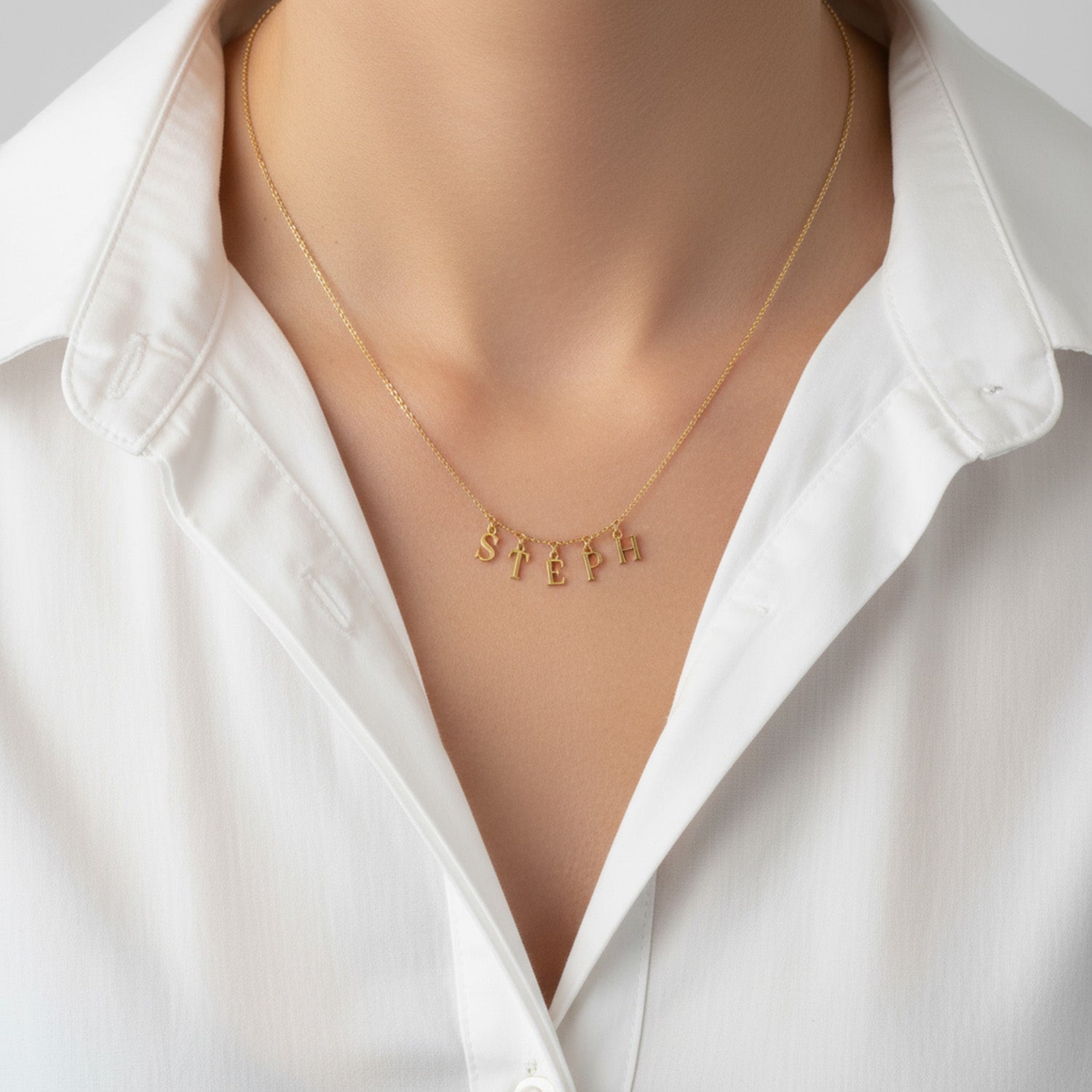 Custom Initial Name Necklace 18k gold plated jewellery Necklaces