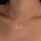 Karis Name Necklace fast delivery gold necklace in stock