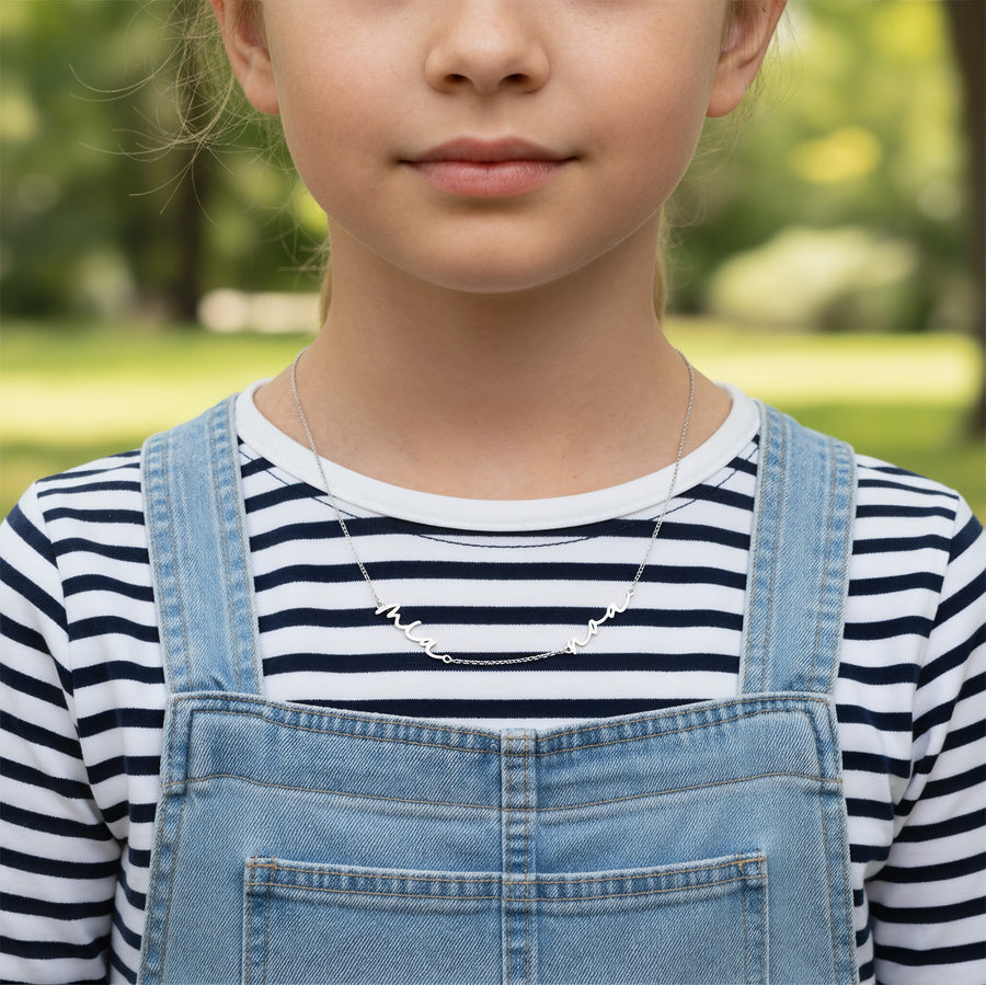 Kids Double Name Necklace children kids kids necklace