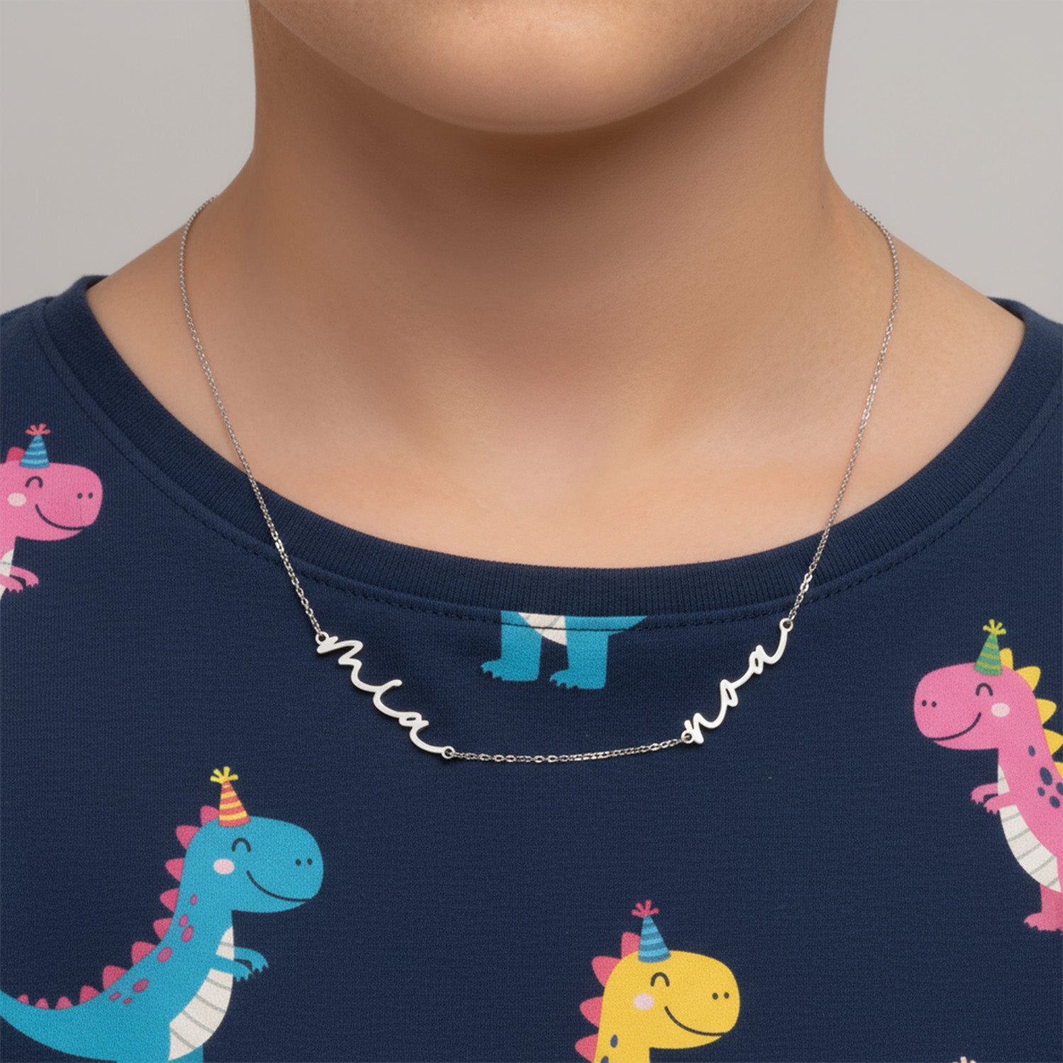 Kids Double Name Necklace children kids kids necklace