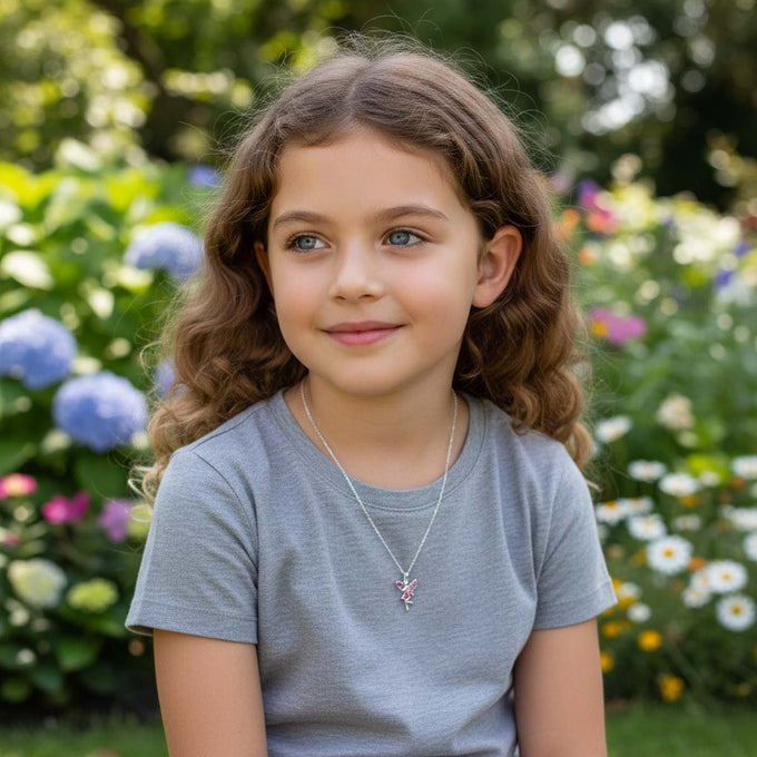 Kids Fairy Sterling Silver Necklace Necklaces