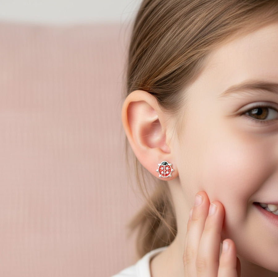 Kids Ladybird Stud Earrings kids