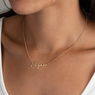 Megan Name Necklace fast delivery gold necklace in stock