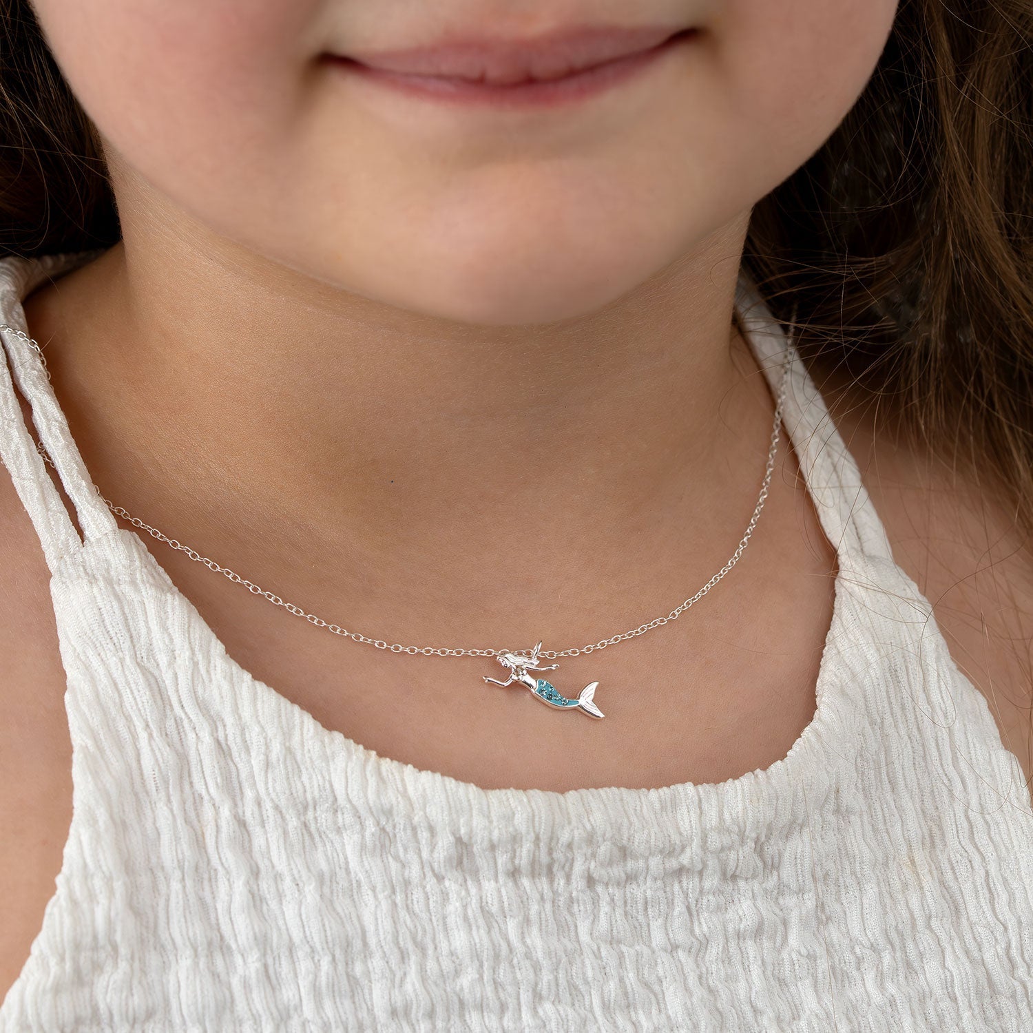 Kids Mermaid Sterling Silver Necklace - HeyBigDay