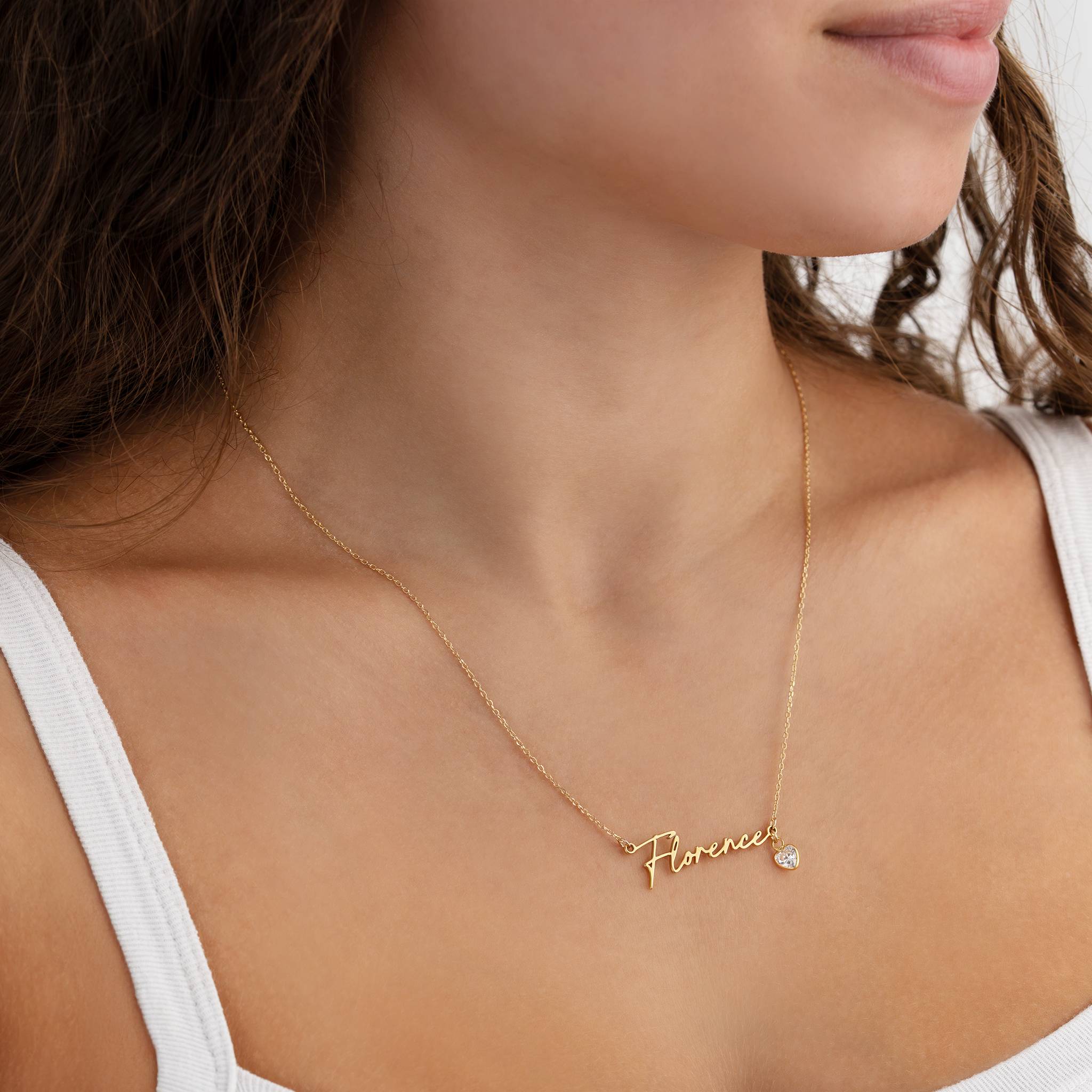Custom Name Necklace – Gold, Silver & Vermeil 18k gold plated custom name necklace gold