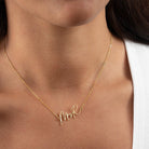 Personalised Mrs Necklace 18k gold plated __label:Best Seller bride jewellery