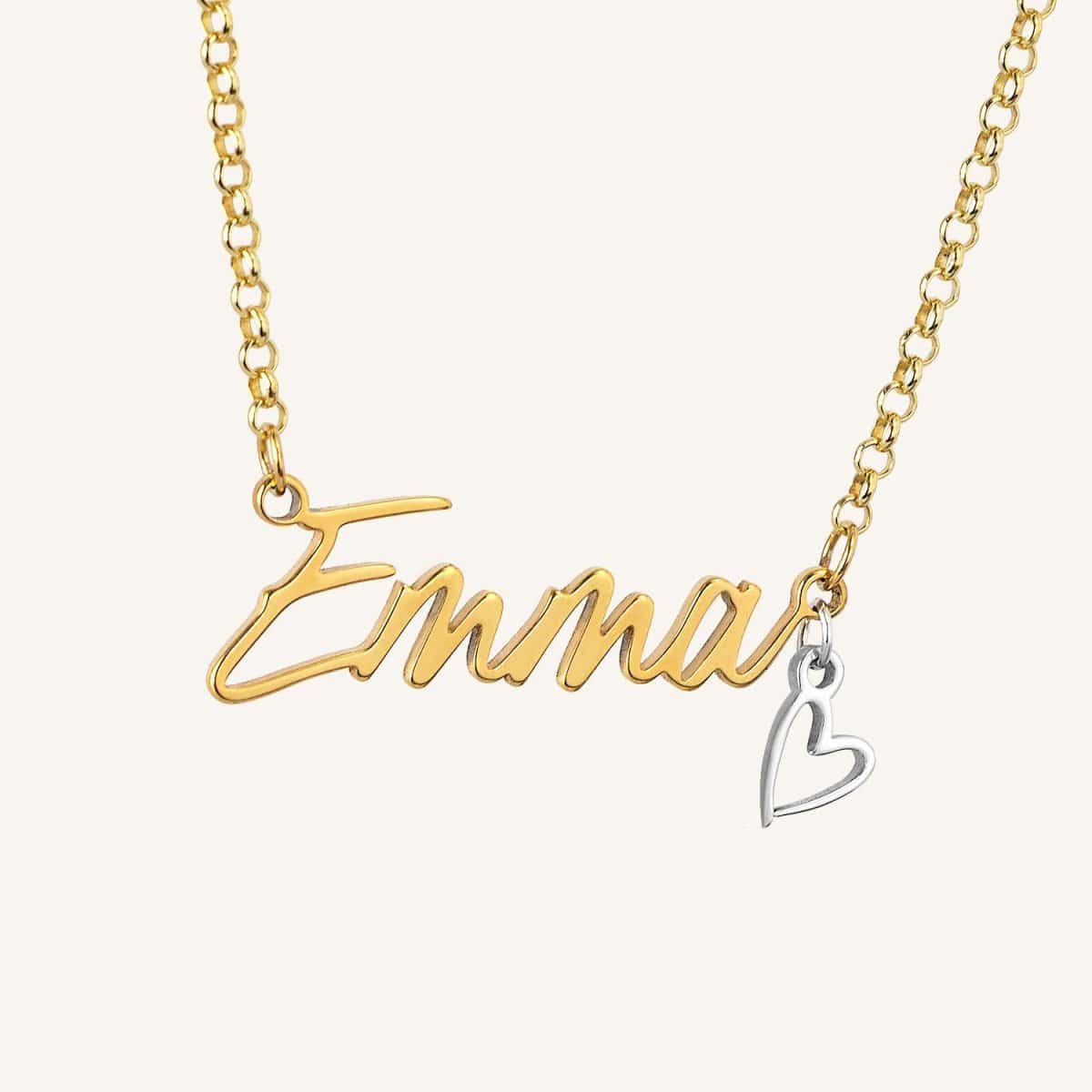 Personalised Name Necklace 18k gold plated custom jewellery custom necklace