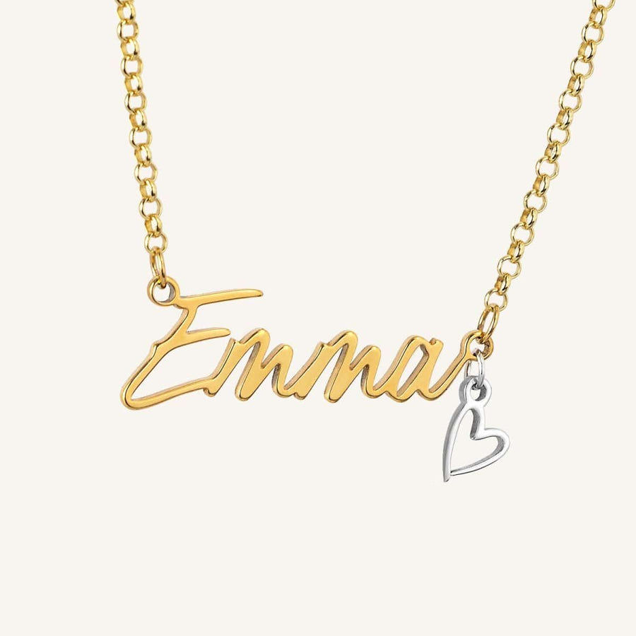 Personalised Name Necklace 18k gold plated custom jewellery custom necklace