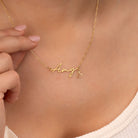 Personalised Name Necklace 18k gold plated birthday birthday gift