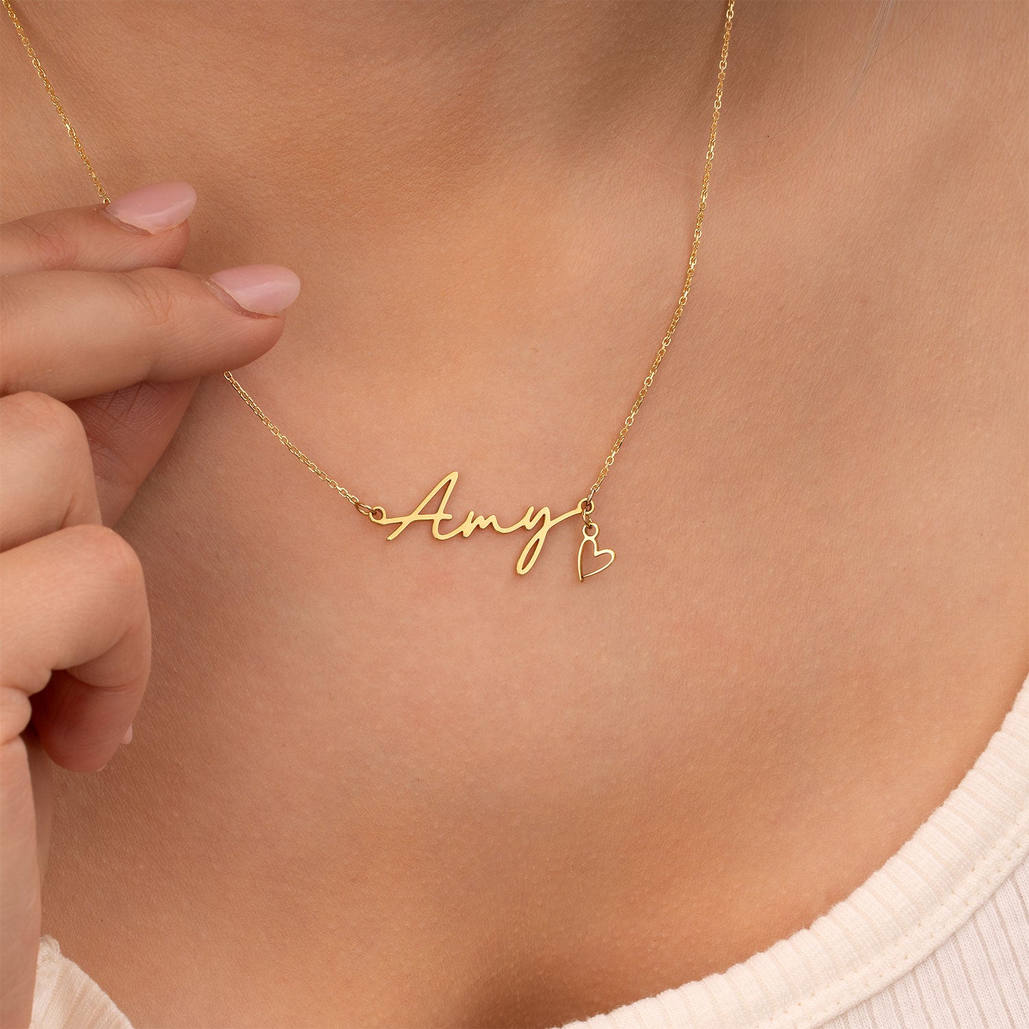 Personalised Name Necklace 18k gold plated birthday birthday gift