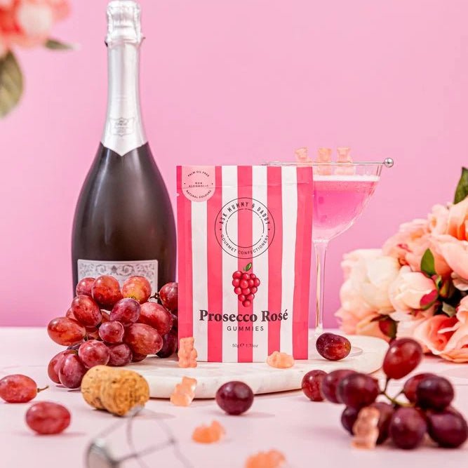 Prosecco Rose Gummies addon