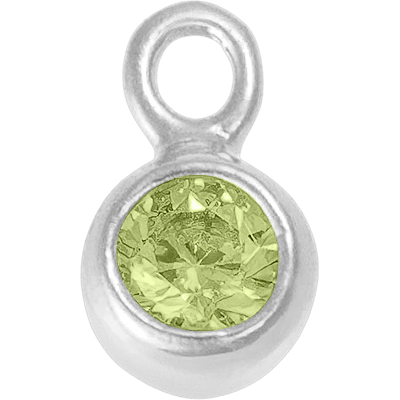 Silver - August Peridot Birthstone addon