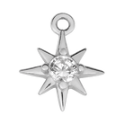 Silver Cubic Zirconia Star Charm addon