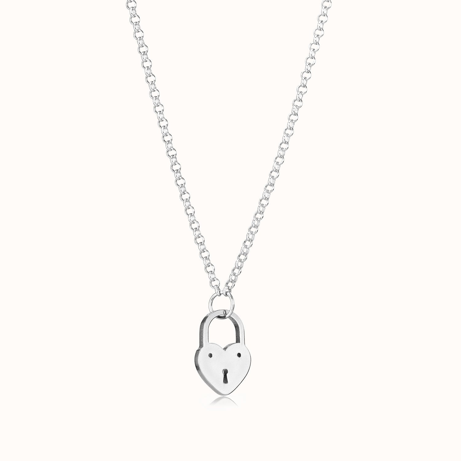 Heart Lock Pendant Necklace by G&M gigi Necklaces