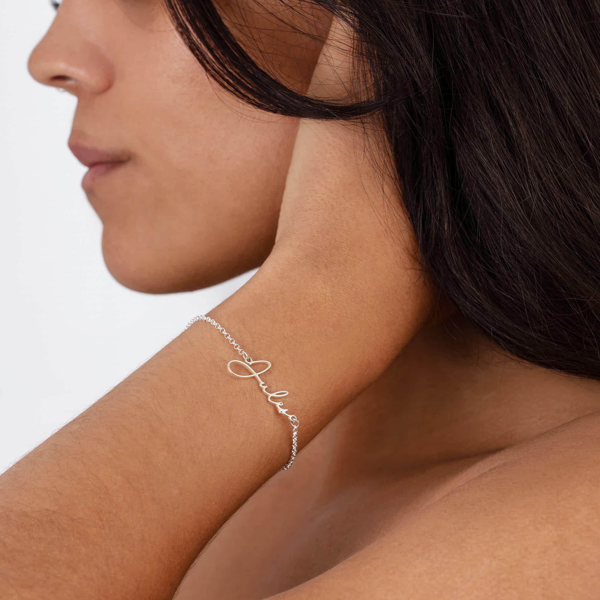 Personalised Name Bracelet 18k gold plated bracelet bride