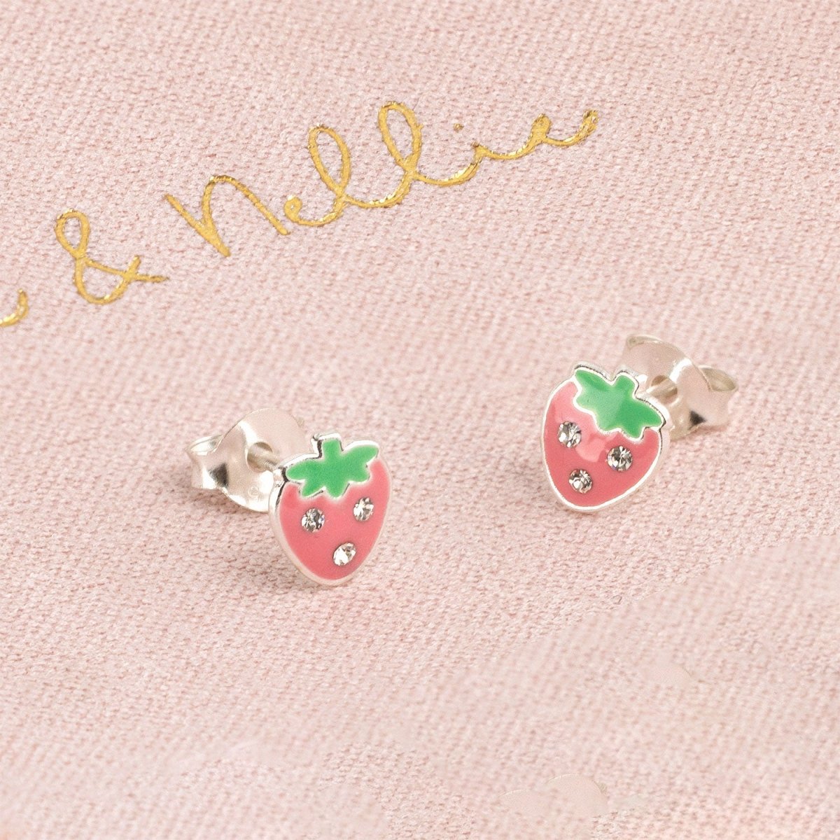 Strawberry Stud Kids Earrings kids