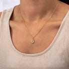 Sun Necklace 18k gold plated sun