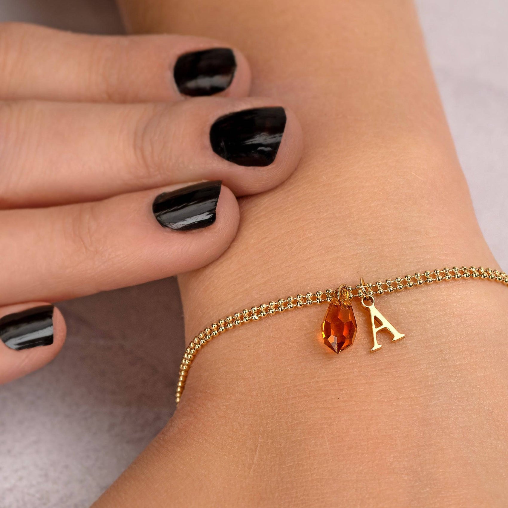 Swarovski Birthstone Initial Bracelet Birthstone Gift jewellery