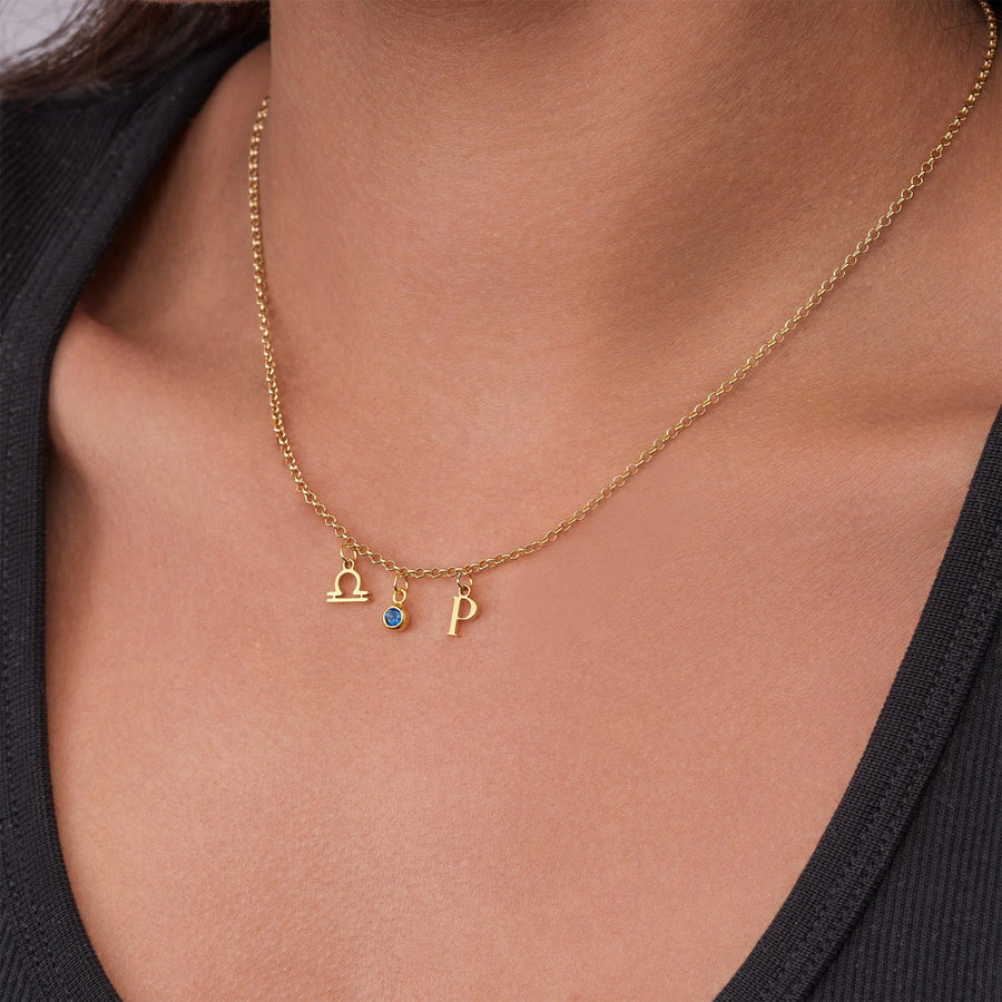 The Charm Necklace: Select 1 - 10 Charms 18k gold plated jewellery