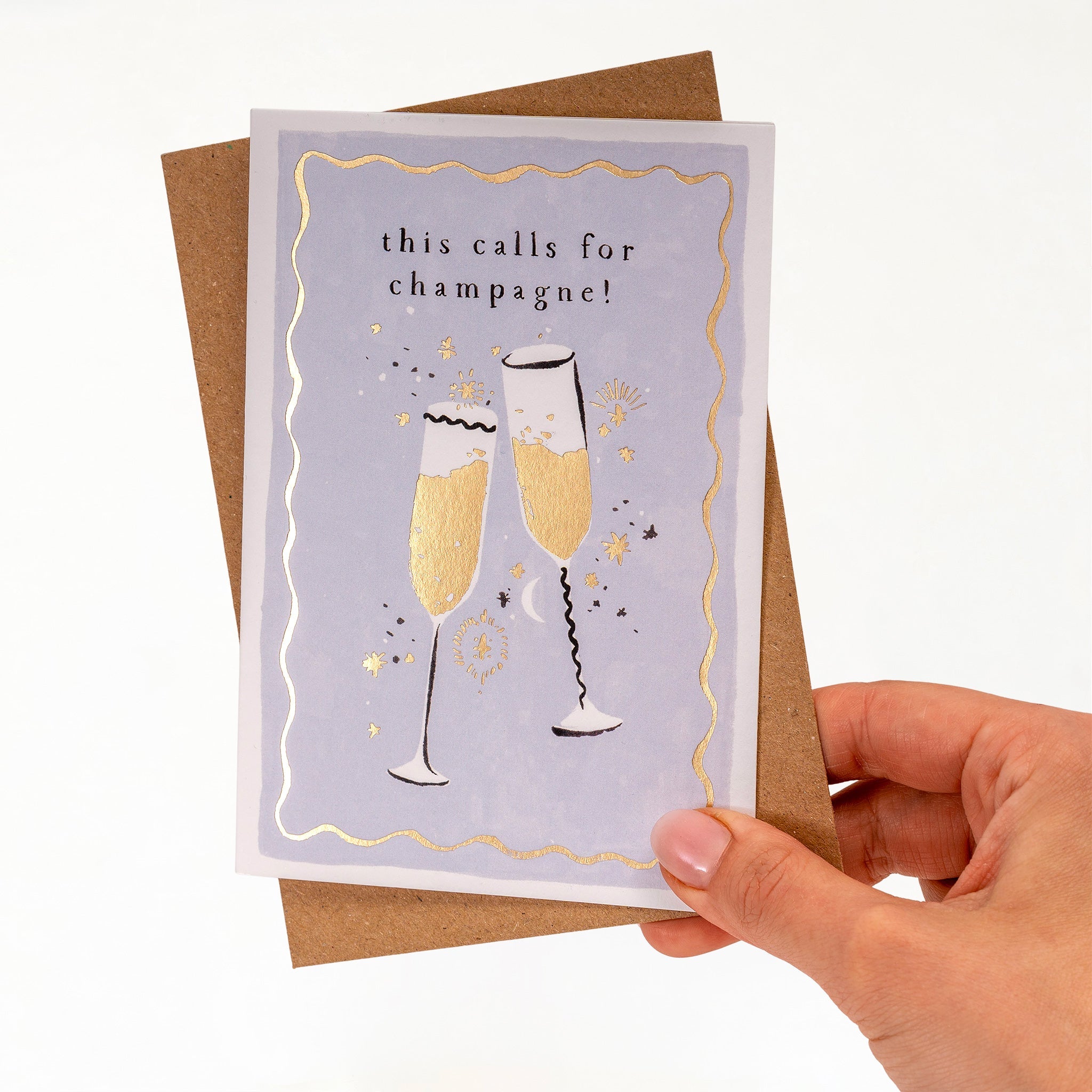 This calls for champagne! - Greeting Card greeting card greetings card