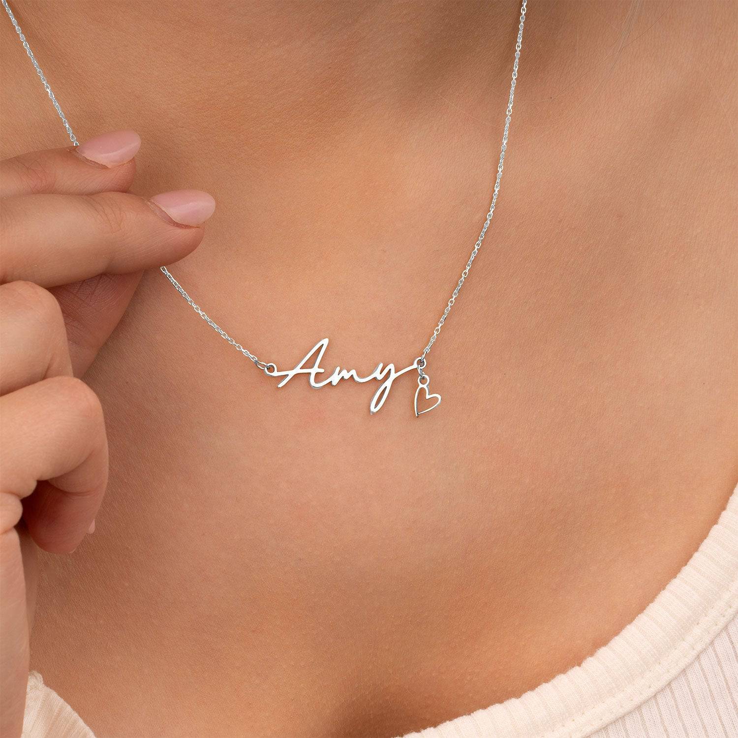 Name Necklace & Charm - HeyBigDay