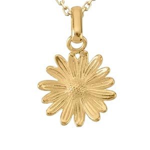 Gold - April Daisy & Sweet Pea Pendant addon